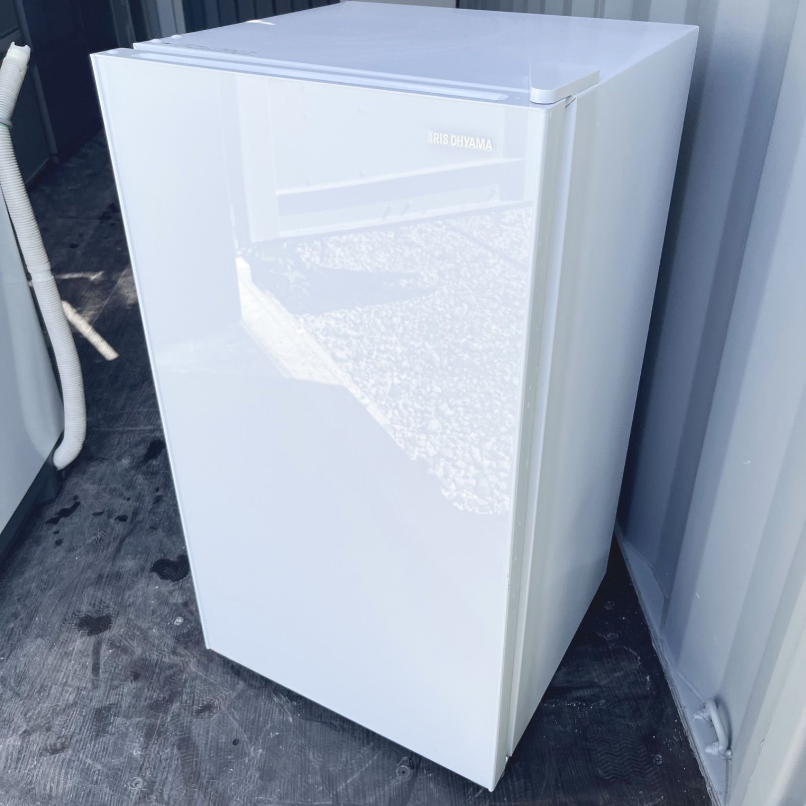 104取付無料！アイリスオーヤマ おしゃれホワイトインテリアワンドア冷蔵庫！ 104取付無料！アイリスオーヤマ おしゃれホワイトインテリアワンドア