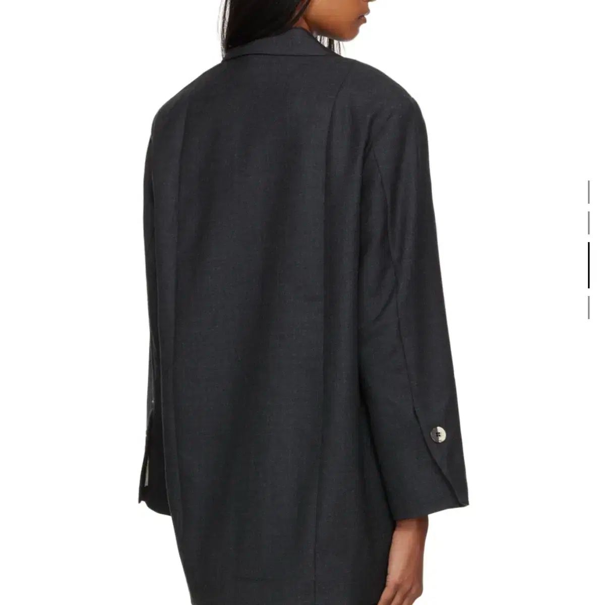 GANNI ガニー グレー Single ブレーザー ジャケット S