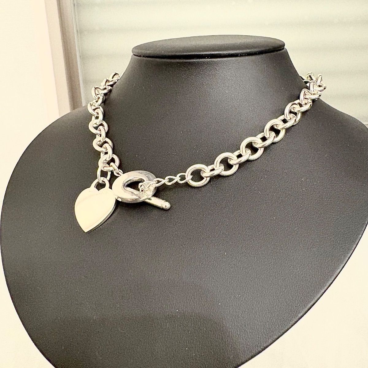 極美品】リターントゥティファニー ハートタグ トグルネックレス