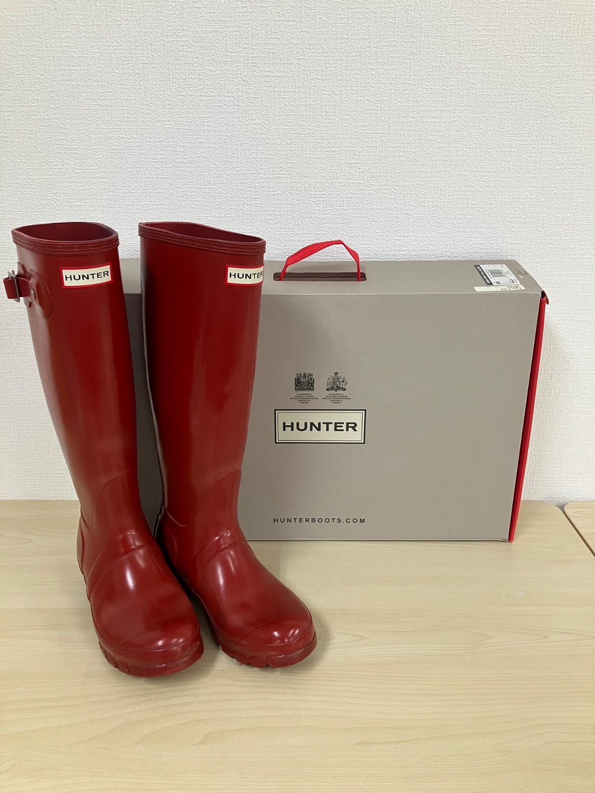 【HUNTER 】レッド 長靴 バックル付き 楽天市場】ハンター 長靴 WFT2007RMA レディース ふくらはぎ丈
