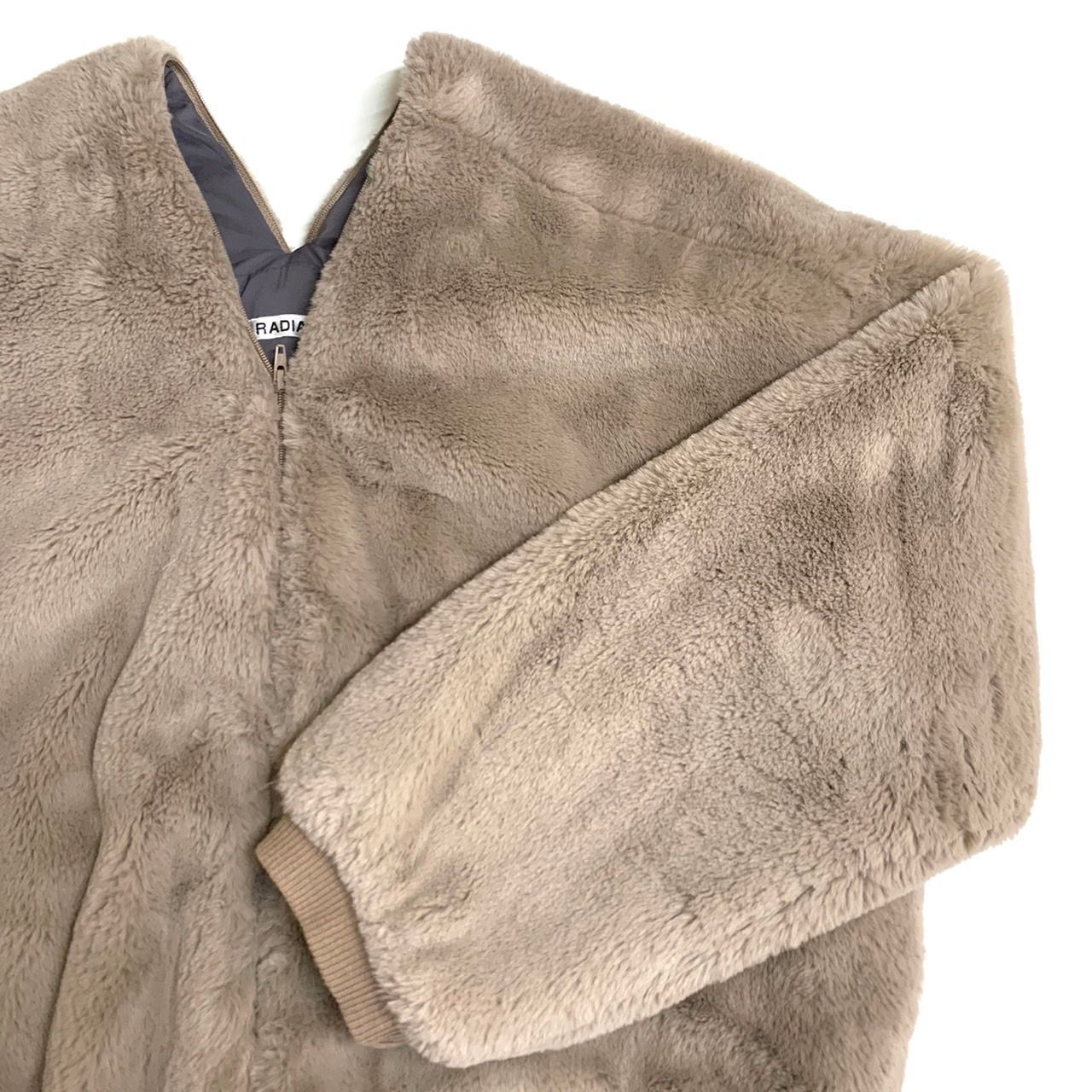 【新品未使用】ヤマダヤ　ハーフスリーブショートジャケット　RADIATE RADIATE】ラディエイト/フェイクファーショートジャケット/9号