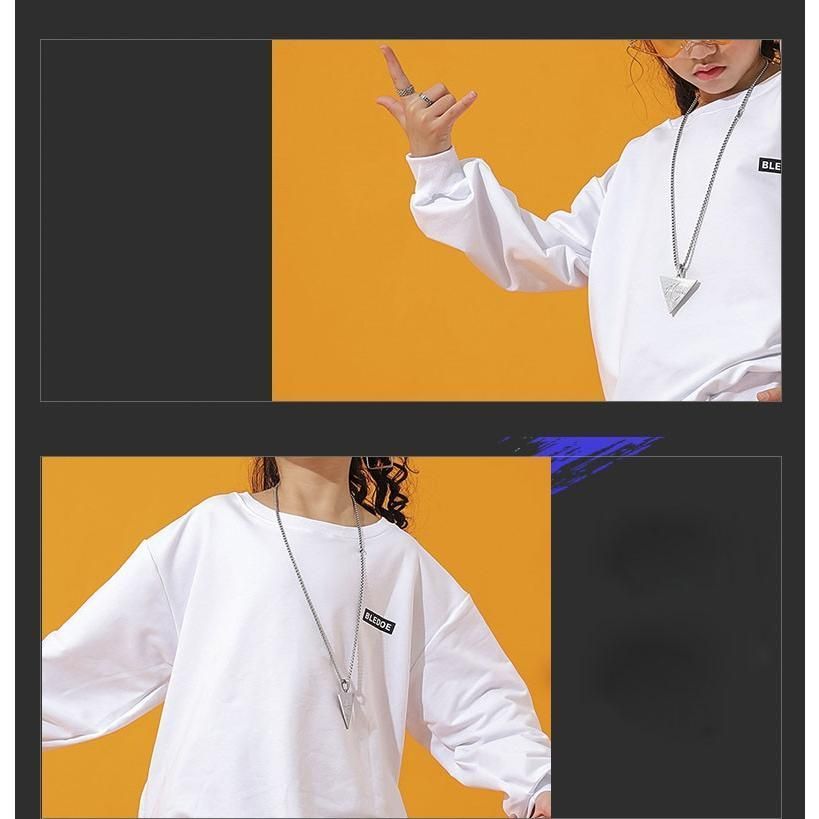 セットアップ ヒップホップ キッズダンス衣装 HIPHOP 長袖 シャン 花柄 パンツ ズボン 男の子 女の子 子供服 ジャズダンス ステージ衣装 練習着 体操服 BHJQ739