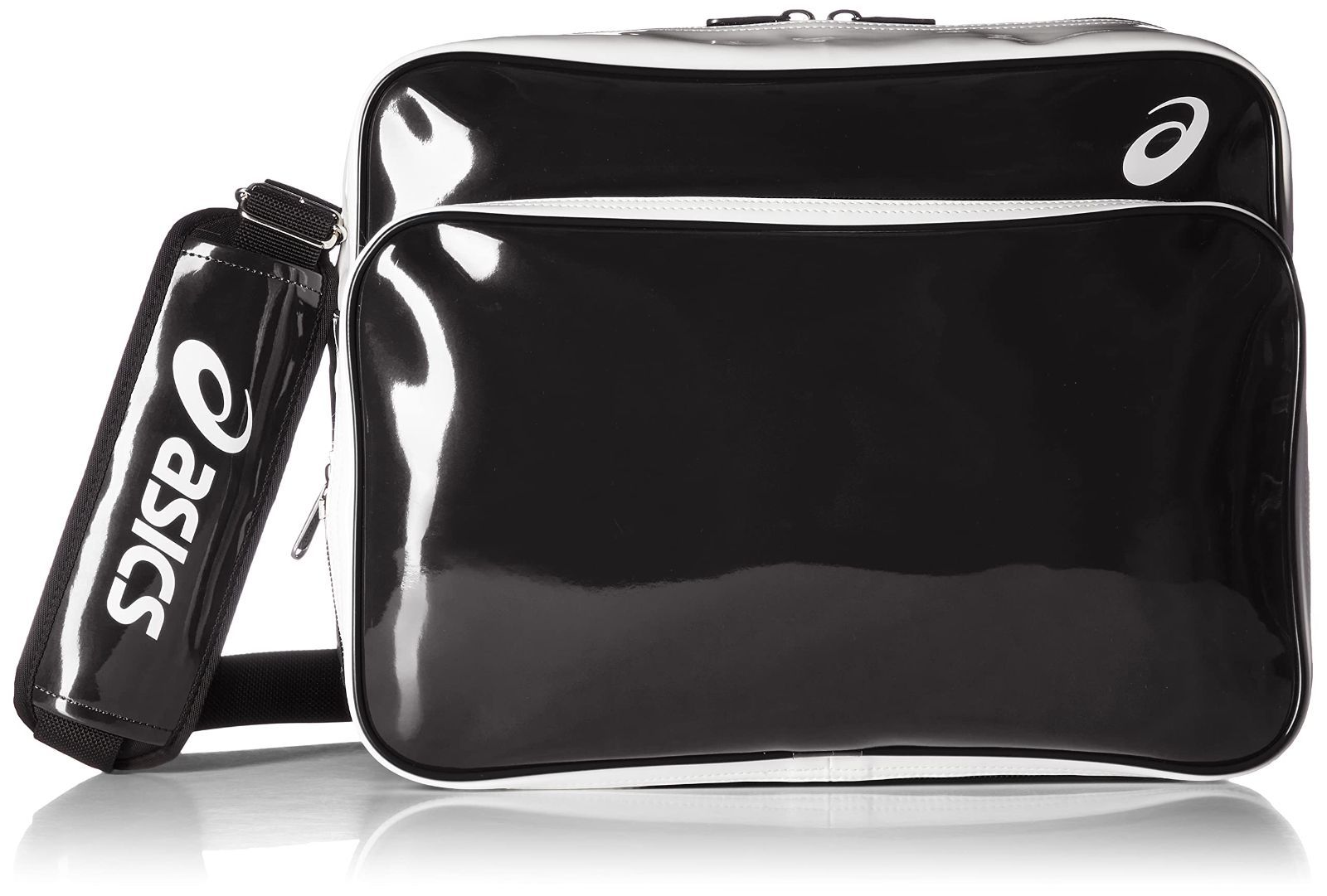 【新着商品】ショルダーバッグ 約 33L ブラック/ホワイト BEA470 エナメル One ゲームバッグ 野球 Size [アシックス]