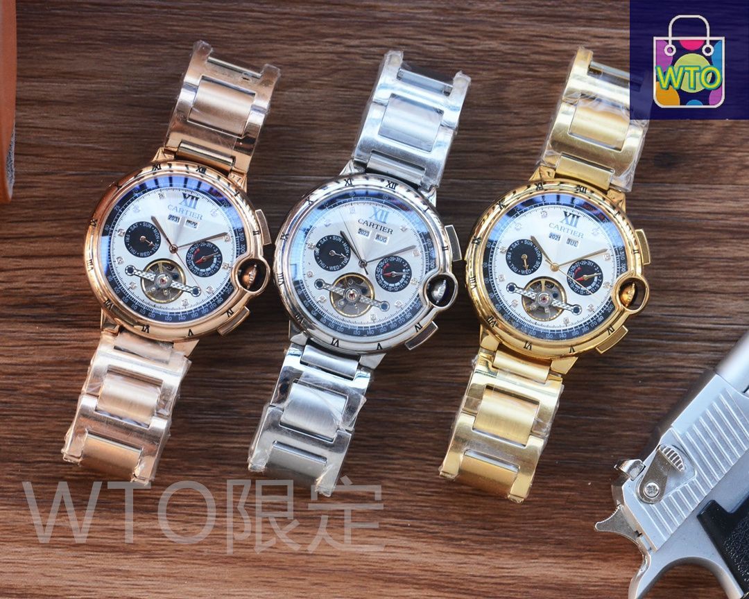 Cartier 時計 今日WTO】CARTIER カルティエ マルチファンクションスチール