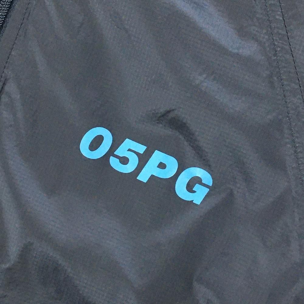 パーリーゲイツ 半袖ブルゾン ネイビー×ライトブルー×オレンジ ハーフ