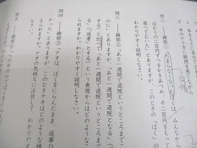SAPIX サピックス 小6 国語 開成コース SS特訓 開成対策プリント