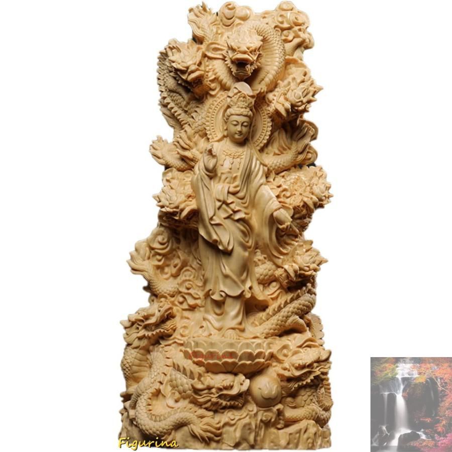 龍眼木 彫刻 観音菩薩 高62cm 龍眼木 彫刻 観音菩薩 高62cm 龍眼木 彫刻 観音菩薩 高62cm