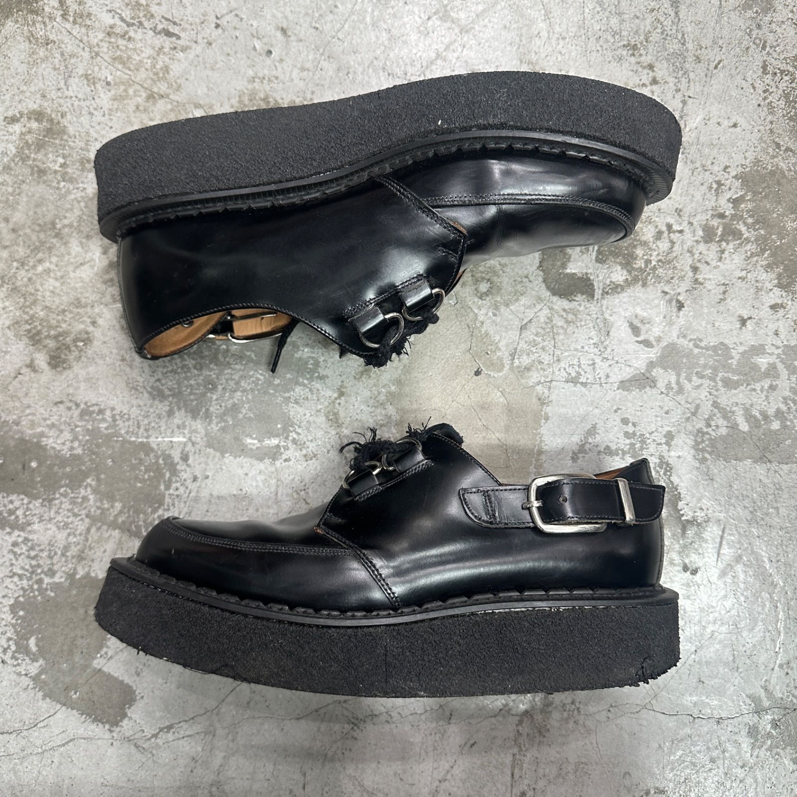 COMME des GARCONS HOMME PLUS GEORGE COX 18AW D Ring Cut Out Shoe 