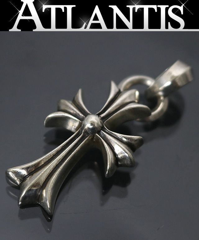 CHROME HEARTS 銀座店 クロムハーツ スモールCHクロス ウィズ ベイル ペンダント トップ シルバー SV925 100643