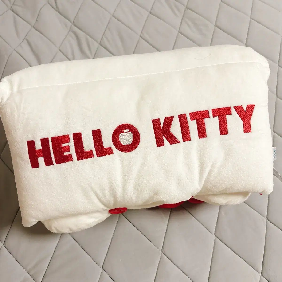 日本正規品 レトロ ハローキティ 2Way プレミアム クッション 人形 ユニオンジャック リボン クー