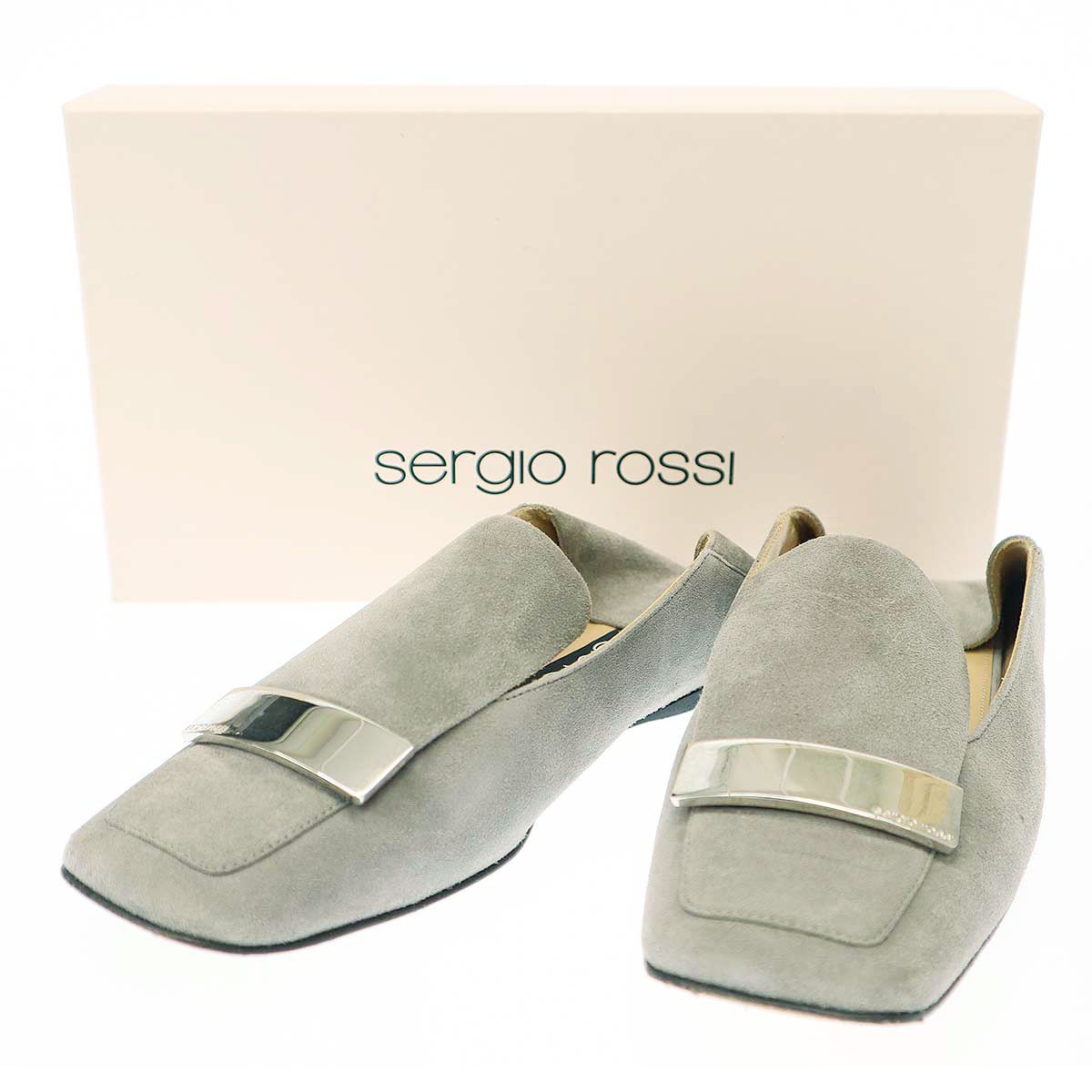 保存袋付き✨セルジオロッシ sr1 ビジューサンダル レザー ピンク