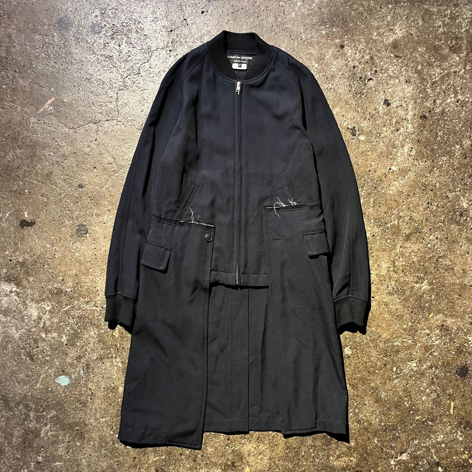 COMME des GARCONS HOMME PLUS 13aw ドッキングロングブルゾン