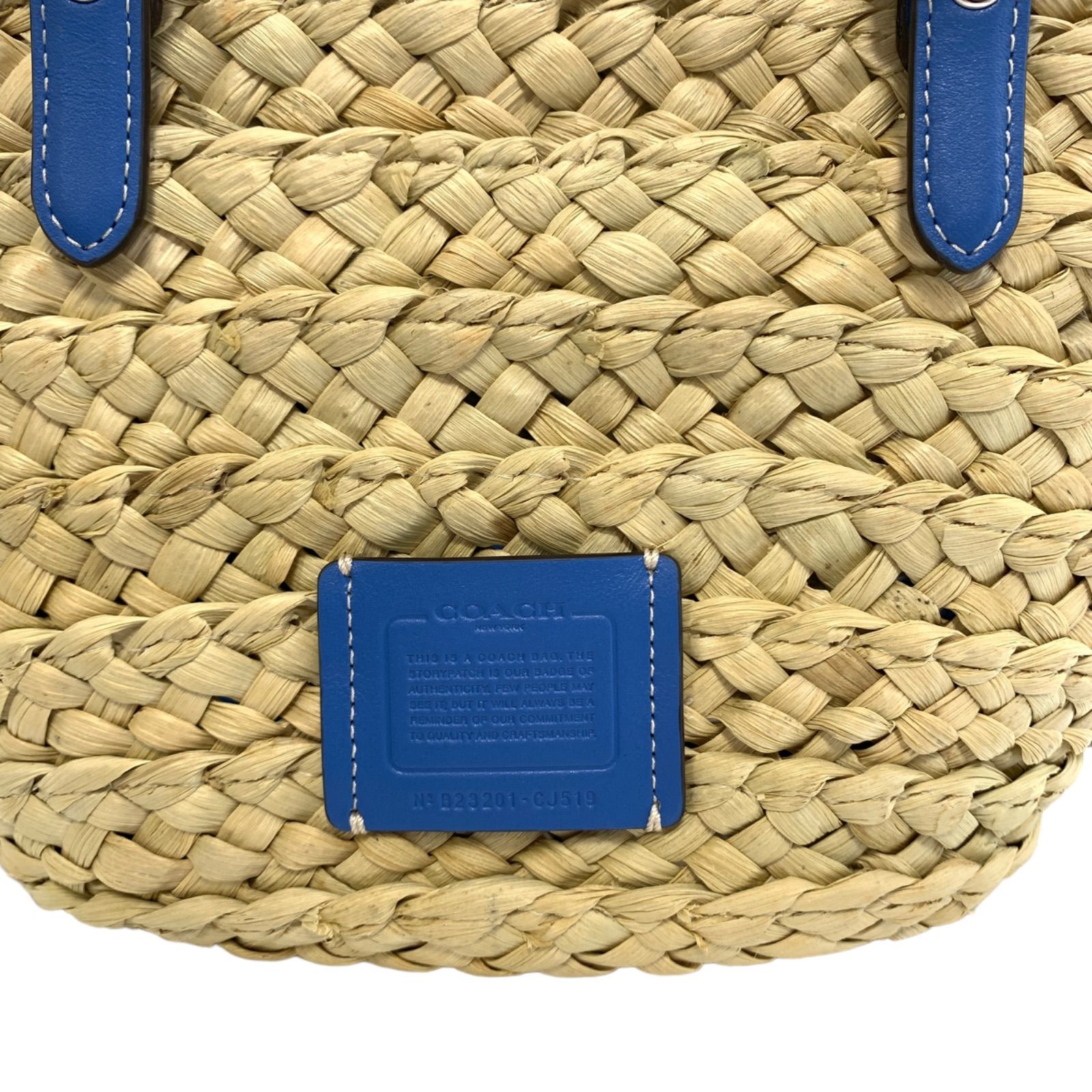 COACH CJ519 2WAY カゴバッグ ショルダーバッグ ハンドバック Amazon.co.jp: [コーチ] バッグ ストロー スムースレザー かご