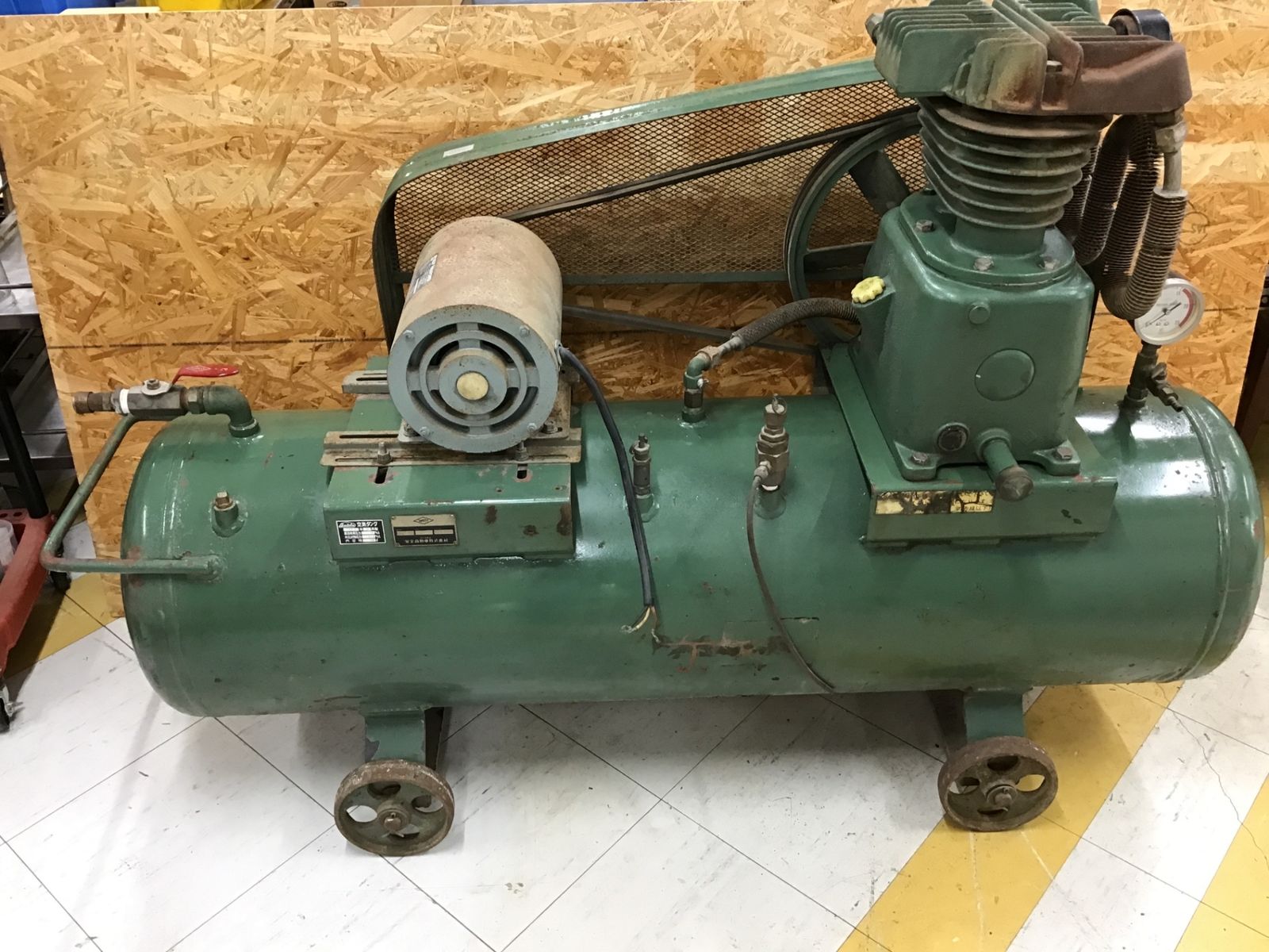 発送大変 Cランク ANZEN 安全自動車 PH-7P 三相200V 3馬力 160Lタンク 221kg 動作に アクトツール富山店 ﾚｼﾞ