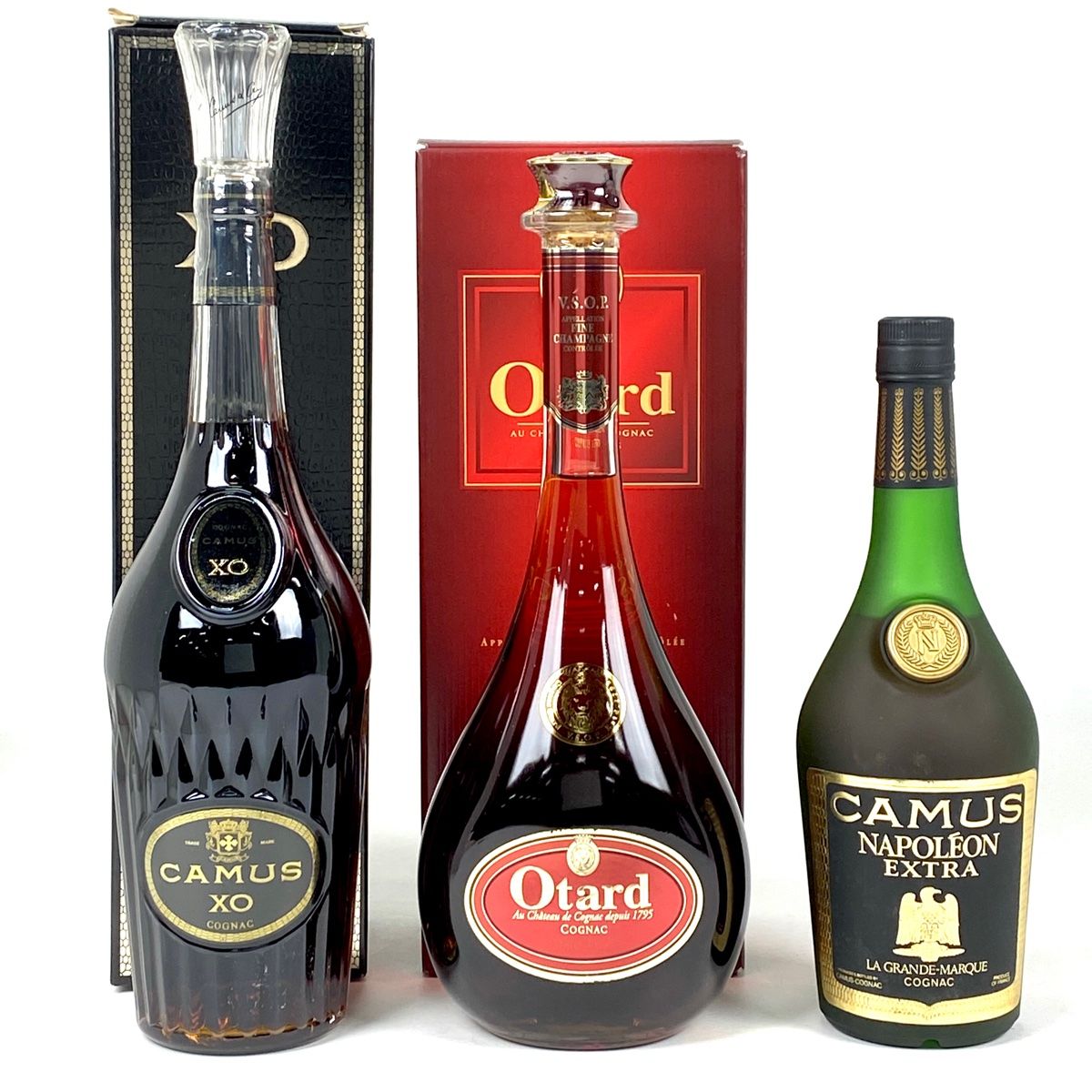 ブランデー3本セット レミーマルタン＆CAMUS XO＆Otard 3本 レミー