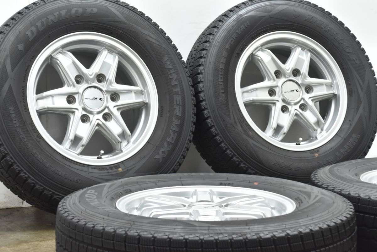 交換用に REMUZEN 15in 5.5J 42 PCD139.7 ダンロップ ウィンターマックス SV01 195 80R15 NV350 キャラバン ホイールのみ販売