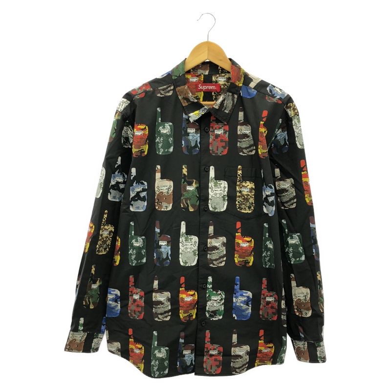 Supreme 23AW Walkie Talkie Shirt XL ブラック ｼｭﾌﾟﾘｰﾑ 92