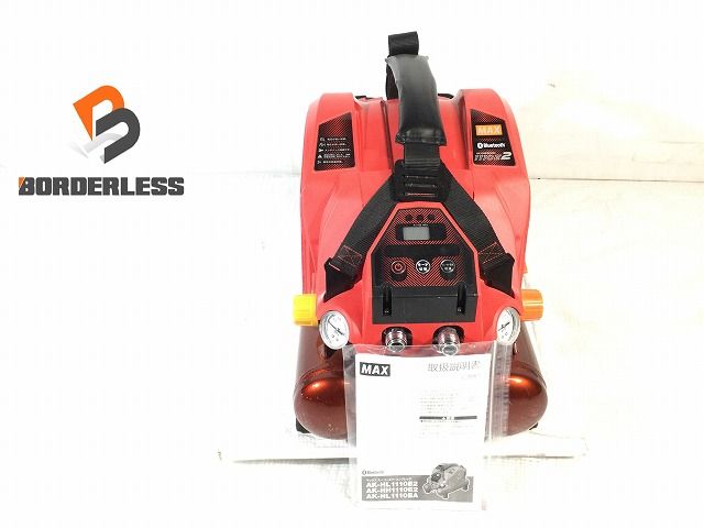 比較的 MAX マックス 常圧|高圧 スーパーエアコンプレッサー AK-HL1110E2 赤|レッド 100V 8L エアーコンプレッサー