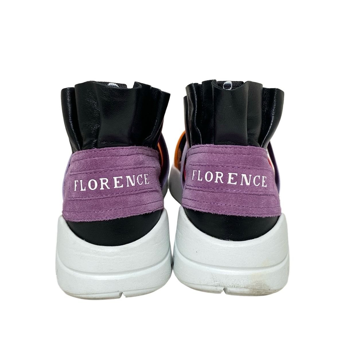  EMILIO PUCCI エミリオプッチ スリッポン 36 レディース スニーカーズ オブ ザ ワールド ライトパープル×黒×マルチ レザー その他 靴