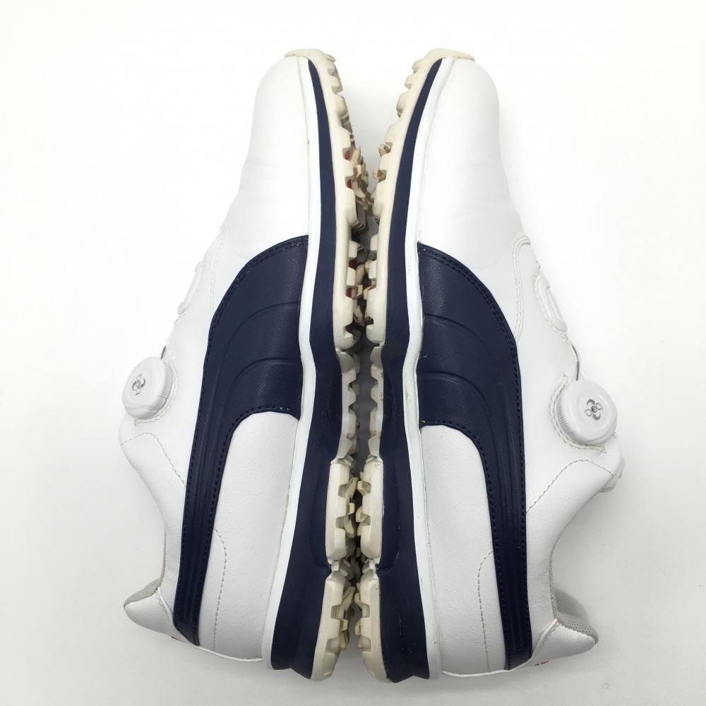 PUMA - 【美品】プーマ ゴルフシューズ 白×ネイビー 18866102 ACE BOA ダイヤル式 メンズ 27.0 ゴルフウェア PUMA 美品】プーマ ゴルフシューズ 白×ネイビー 18866102 ACE BOA