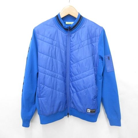 ビバハート VIVA HEART ゴルフ ジャケット ブルゾン 中綿ジャケット ジップアップ 蓄熱 保温 中綿 ニット ブルー 青 52