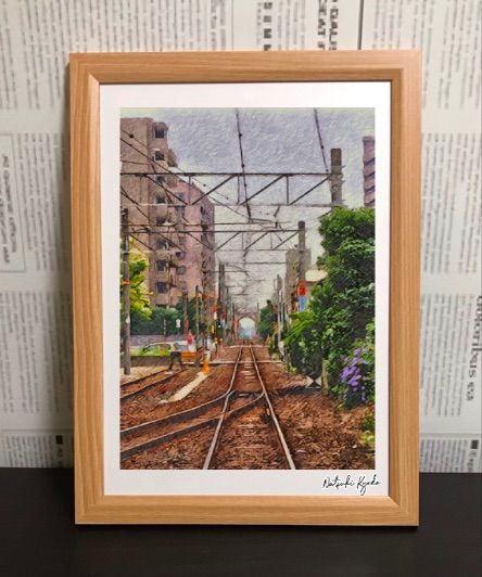 アニメーション聖地巡礼絵画⑤