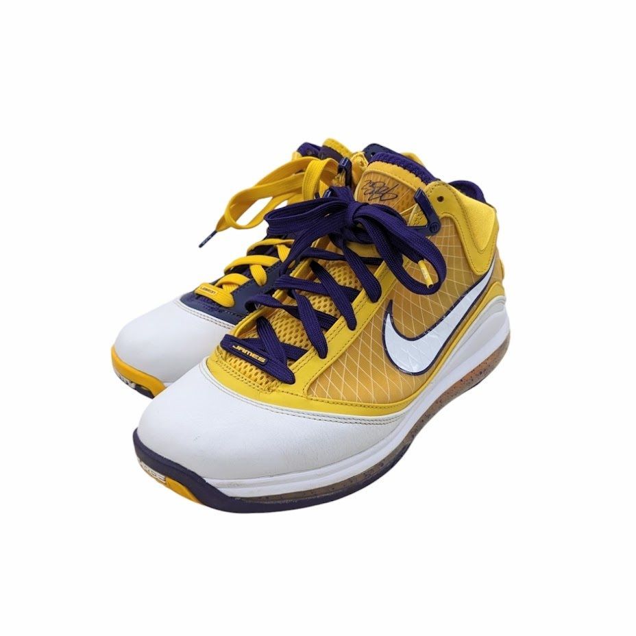 NIKE LEBRON 7 LAKERS CW2300-500 ナイキ レブロン 7 レイカーズ コート パープル ホワイト-アマリロ サイズ 26