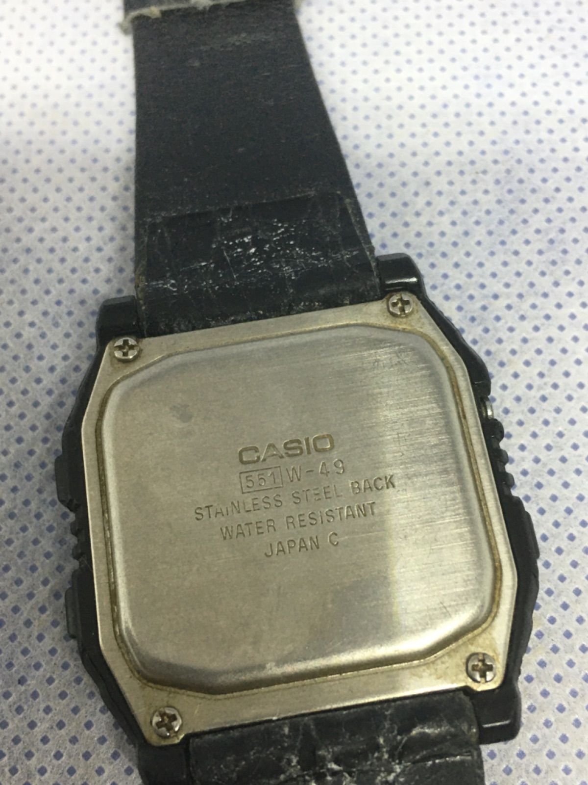 稼働 Casio CALENDAR MEMO W-49 カシオ カレンダー メモ クォーツ 