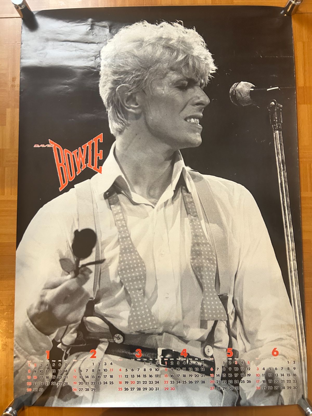 新品A1サイズ DAVID BOWIE アートポスター デヴィッド・ボウイ/70s グラム ロック アート/LP ポスター額装