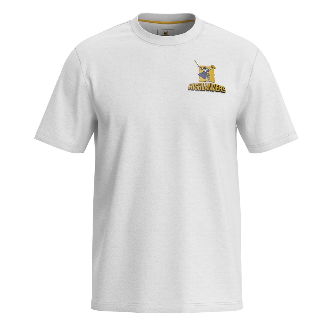送料無料 匿名配送 ハイランダーズ Tシャツ スローガン コットン ホワイト 白 メンズ 公式モデル
