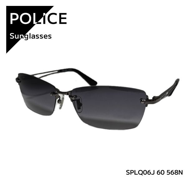 【即納】正規品 POLICE ポリス 2025年モデル サングラス KNIGHT ナイト チタン ツーポイント アジアンフィット 紫外線カット UVカット SPLQ06J 60 568N