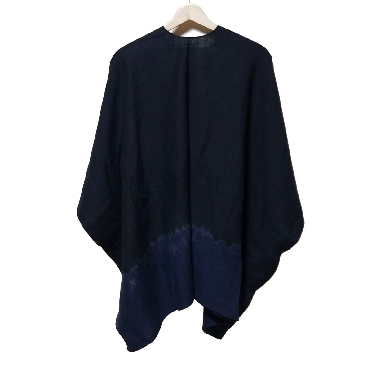 SOU SOU ソウソウ ポンチョ レディース - ダークグレー×ダークネイビー×グレー 麻 有松鳴海絞 春 秋