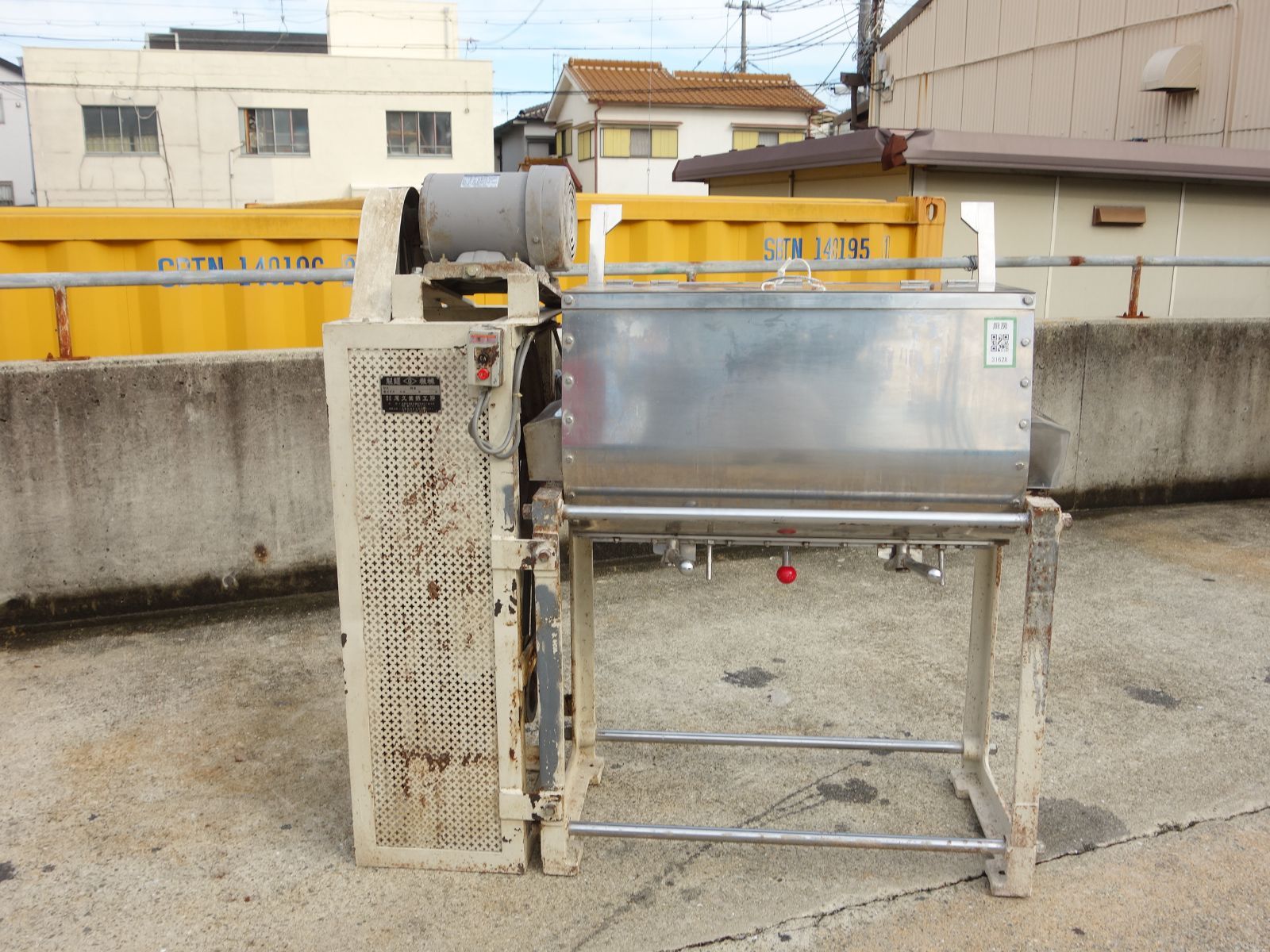 西濃支店止め K 尾久葉鉄工所 業務用 製麺機 ニーダー うどん そば 蕎麦 ラーメン 三相200V M25S 31628