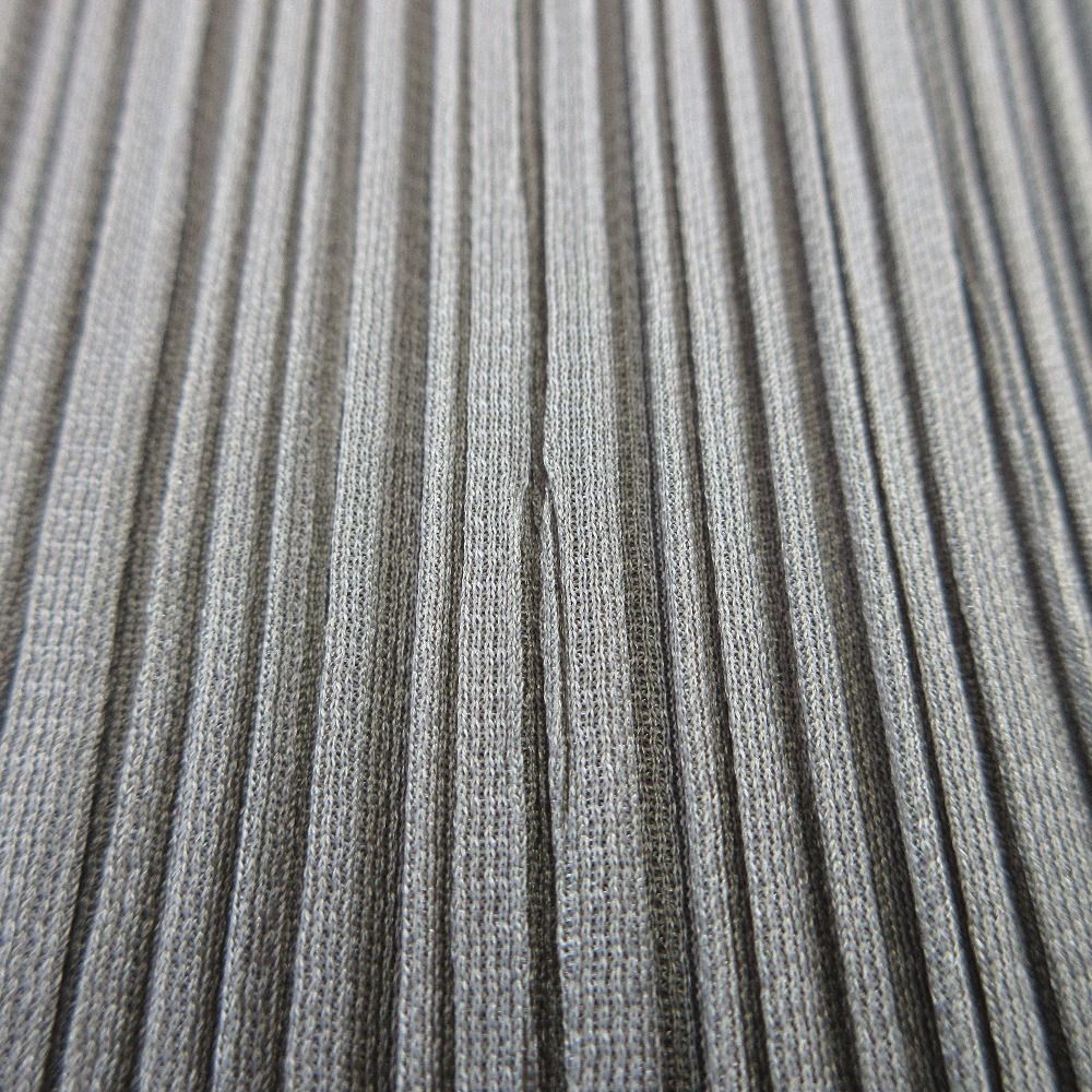  PLEATS PLEASE プリーツプリーズ イッセイミヤケ ハイネックノースリーブカットソー サイズ3 グリーン レディース 古着 ノースリーブ Tシャツ カットソー