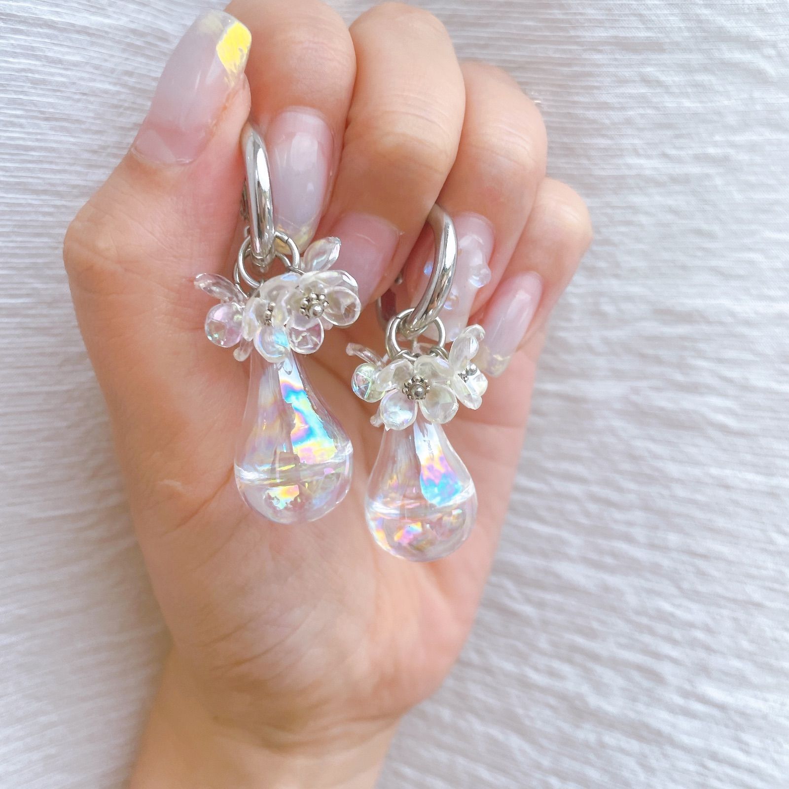 ラブリーハンドメイドピアス(イヤリング)no.415 ハンドメイド