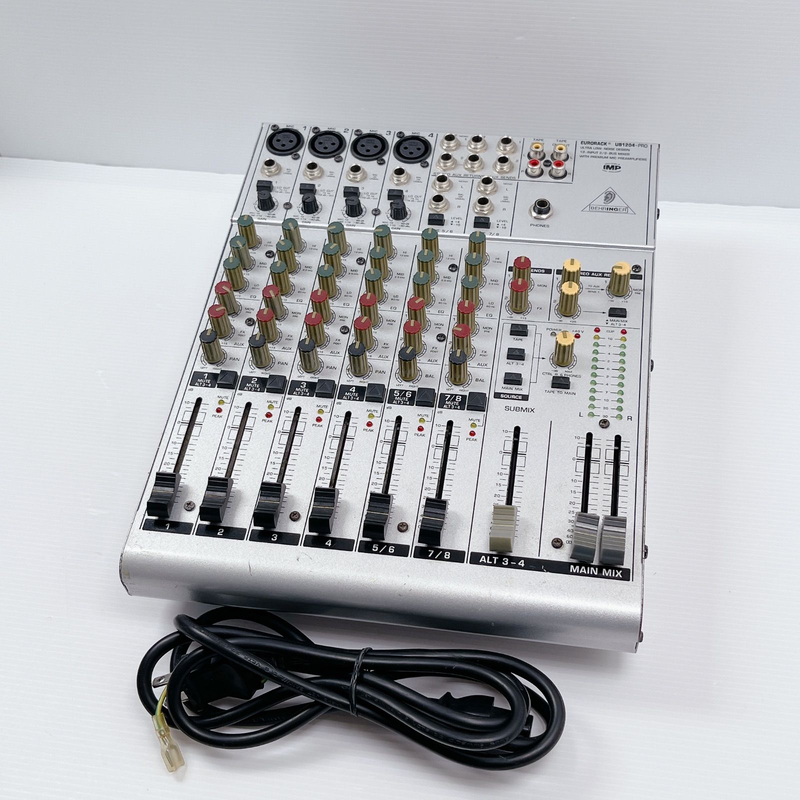 ベリンガー BEHRINGER EURORACK UB1204-PRO ミキサー 動作確認