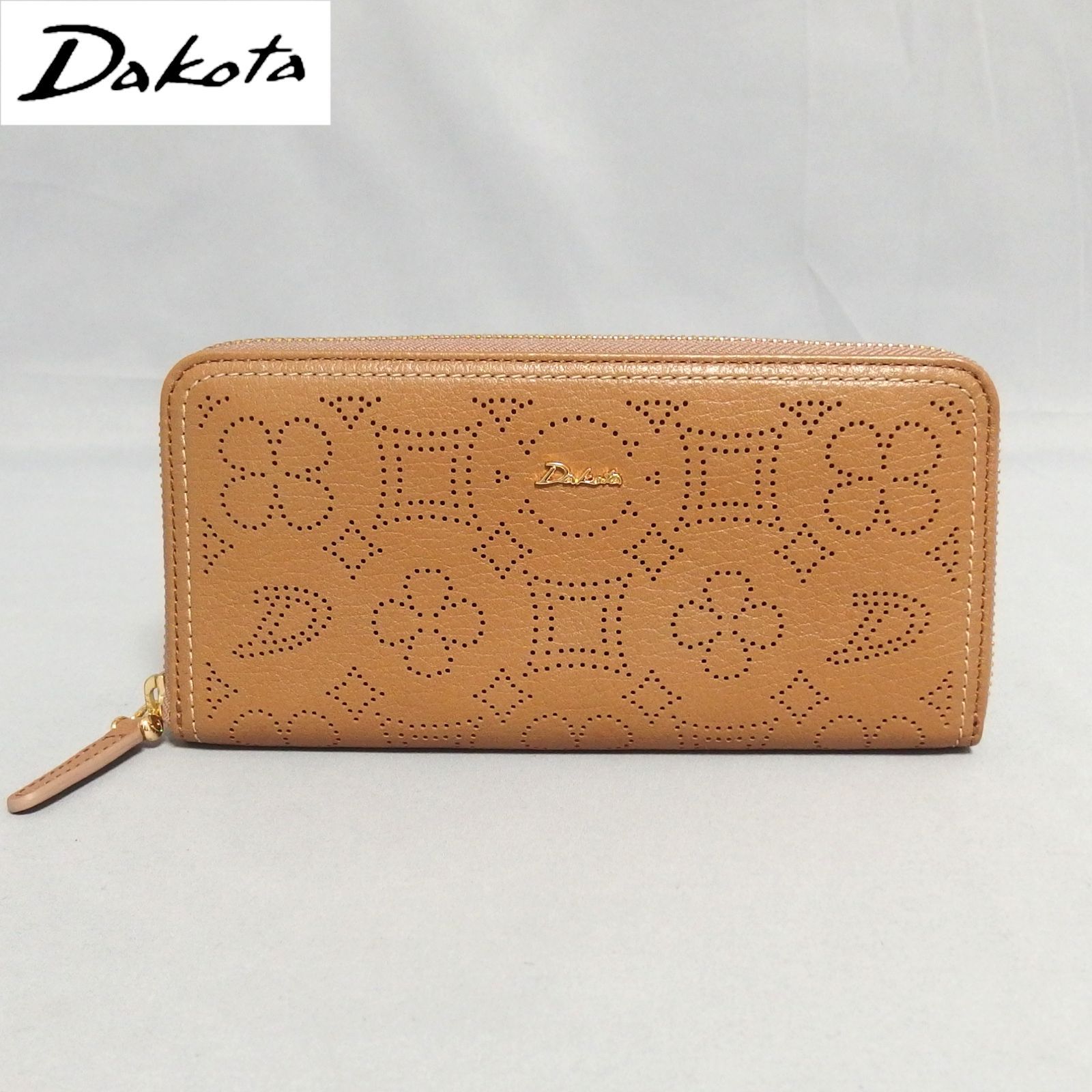 極美品☆Dakota ディクラッセ ラウンドファスナー 長財布 花 