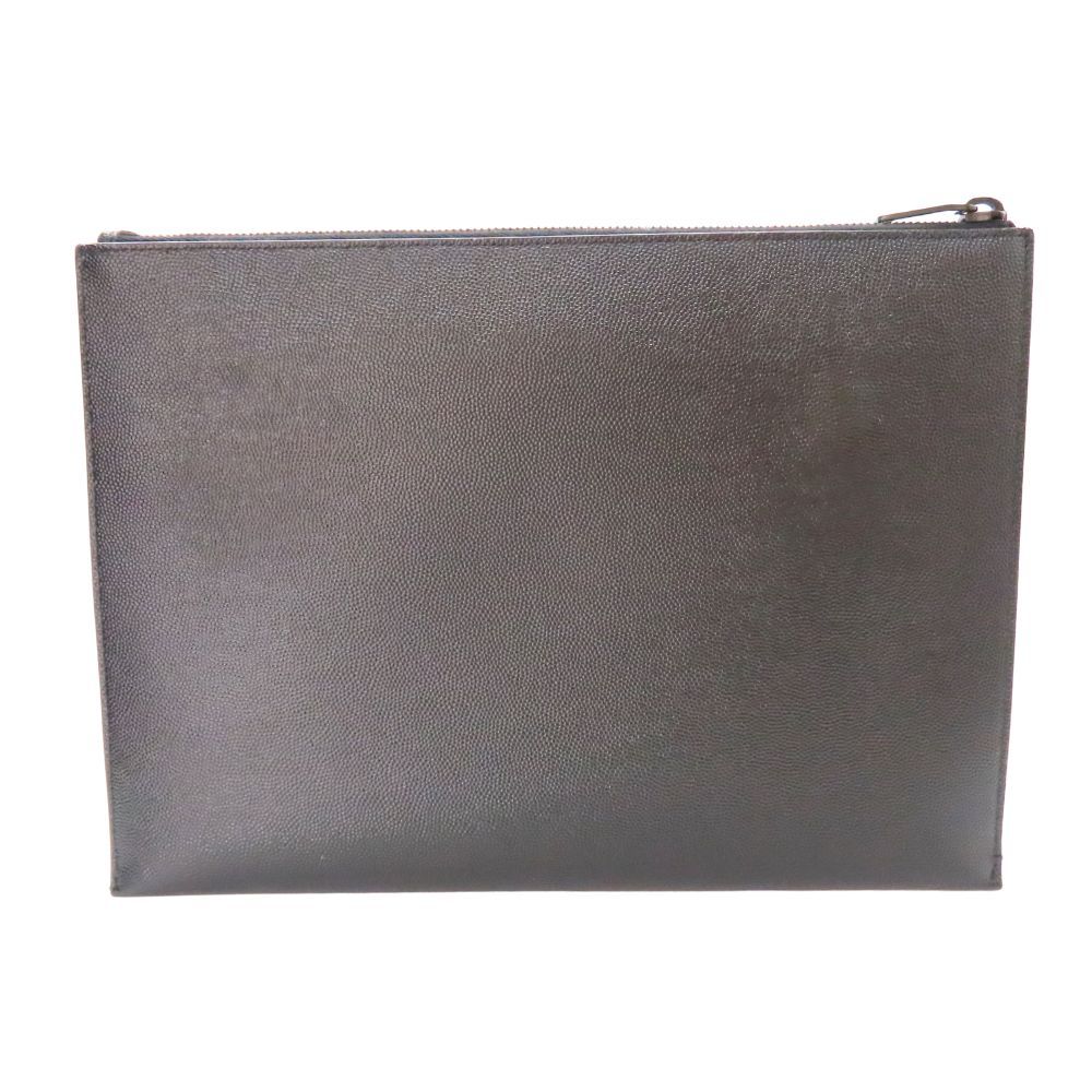 SAINT LAURENT EXCLUSIVE サンローラン エクスクルーシブ パリス セカンドバッグ クラッチバッグ アイパッドケース ブラック 黒 レザー シンプル ビジネス メンズ A2504505 無料ギフトラッピング承ります