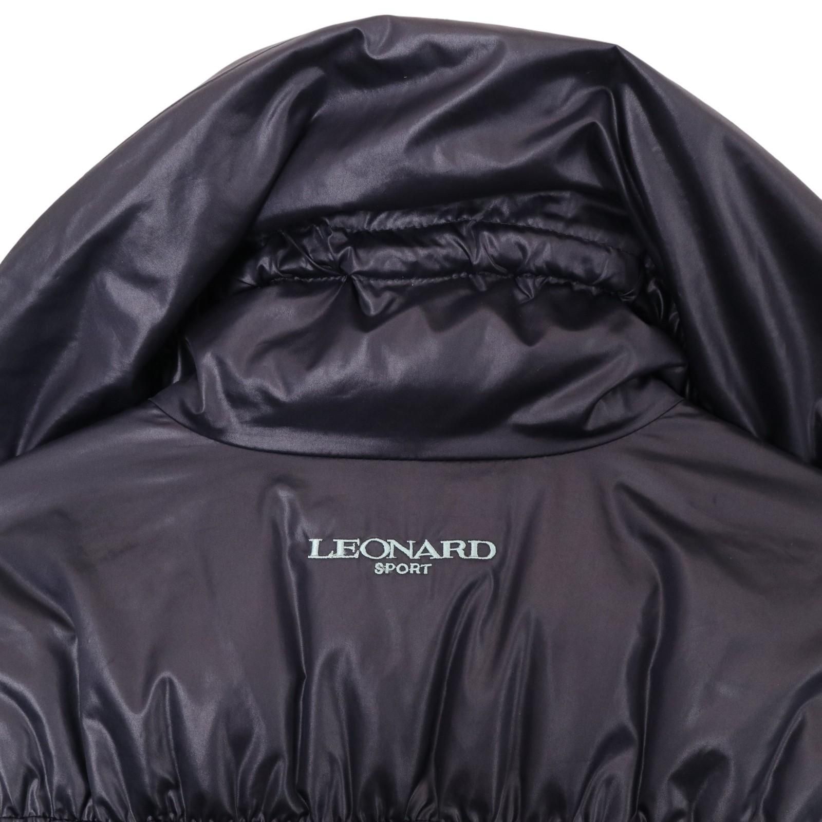 レオナール/レオナールスポーツのダウンコート 美品 ブラック サイズ40 ...