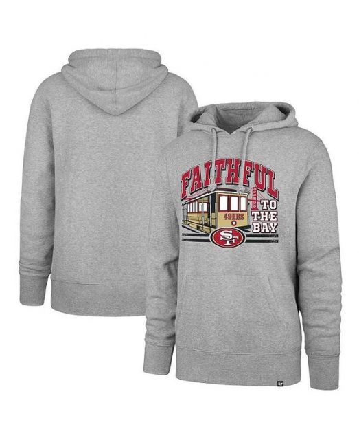 【送料無料】 47ブランド メンズ パーカー・スウェット アウター Men's Gray San Francisco 49ers Regional Headline Pullover Hoodie Gray