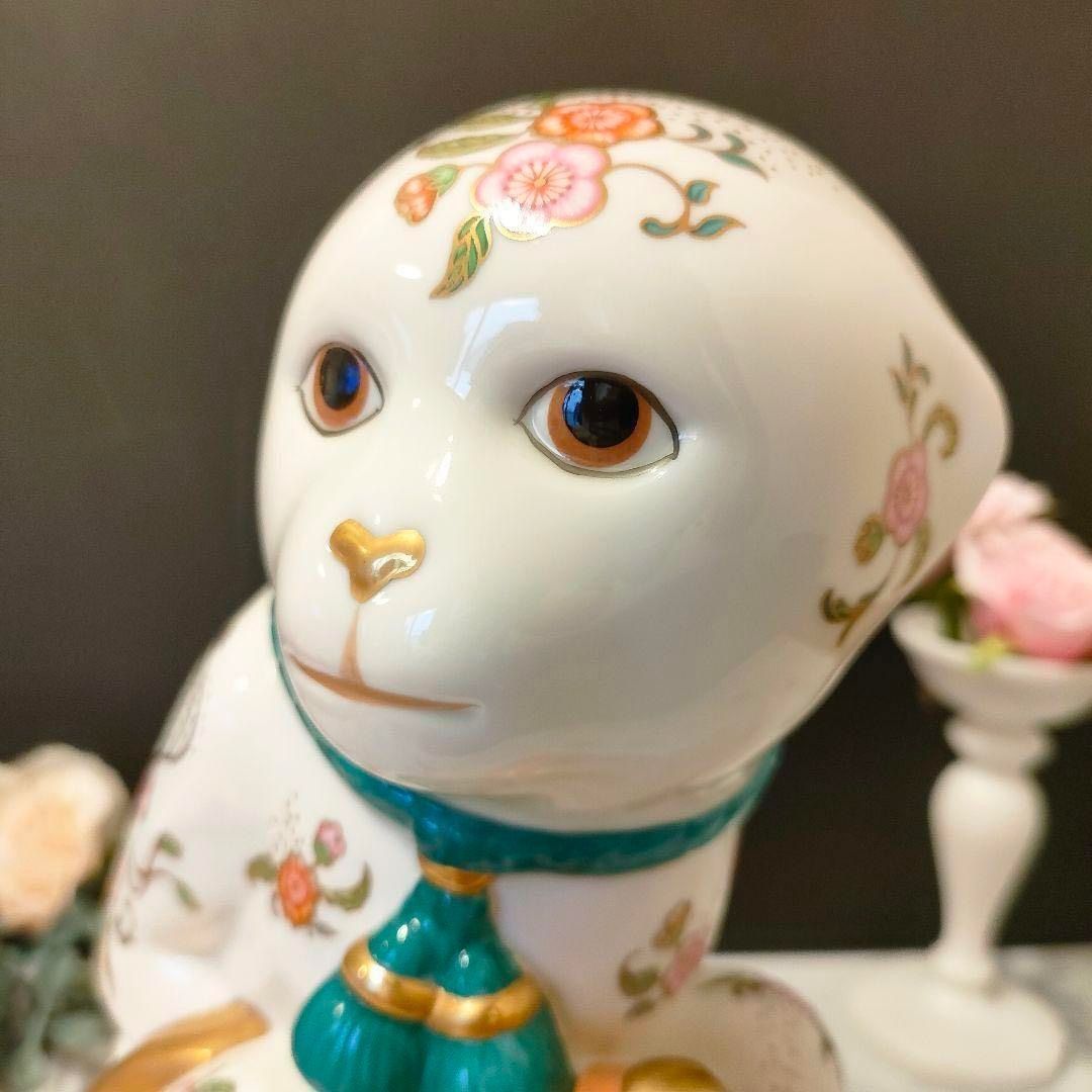 フランクリンミント 不老長寿の帝王猿 ハンドペイント 24金 陶器置物 限定品 フランクリンミント 不老長寿の帝王猿 ハンドペイント 24金 陶器
