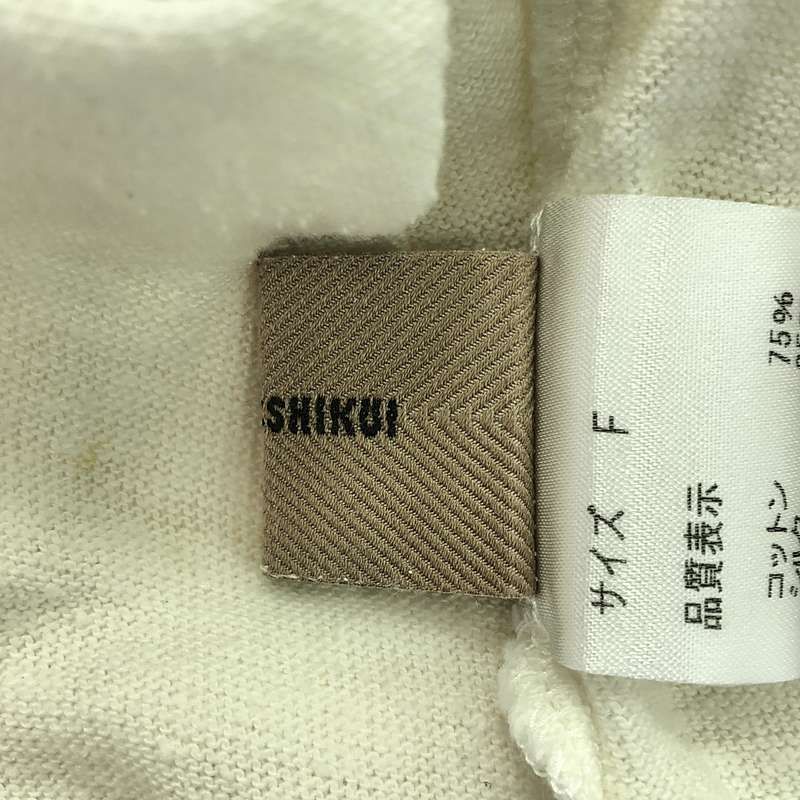 SHISHIKUI シシクイ カットソー Shishikui シシクイ XSTL WHITE トップス カットソー 長袖