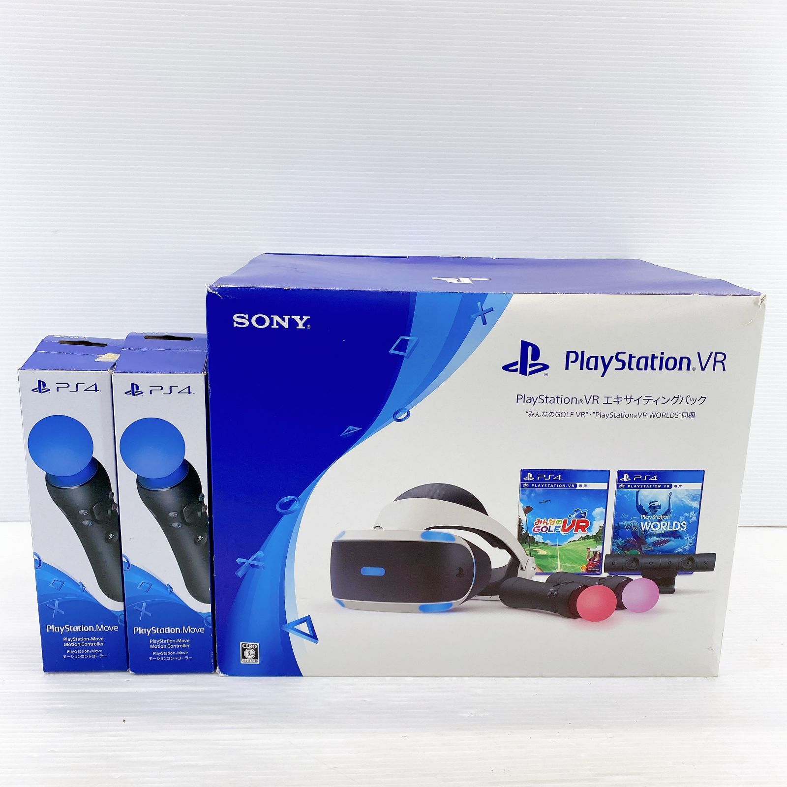 SONY ソニー PlayStationVR PSVR CUH-ZVR2 第2世代 モーションコントローラー2個付き - メルカリ