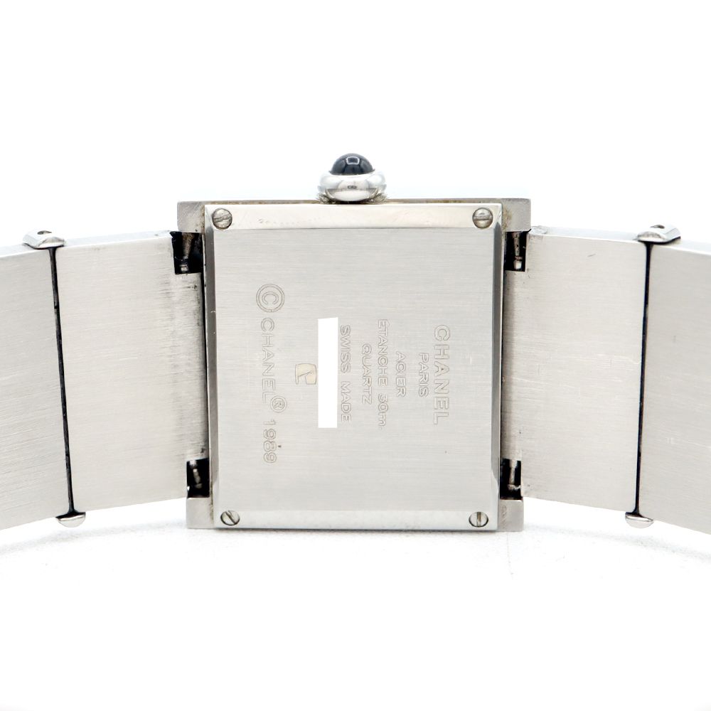 電池交換済 CHANEL シャネル マドモアゼル H0827 白 ホワイト SS  