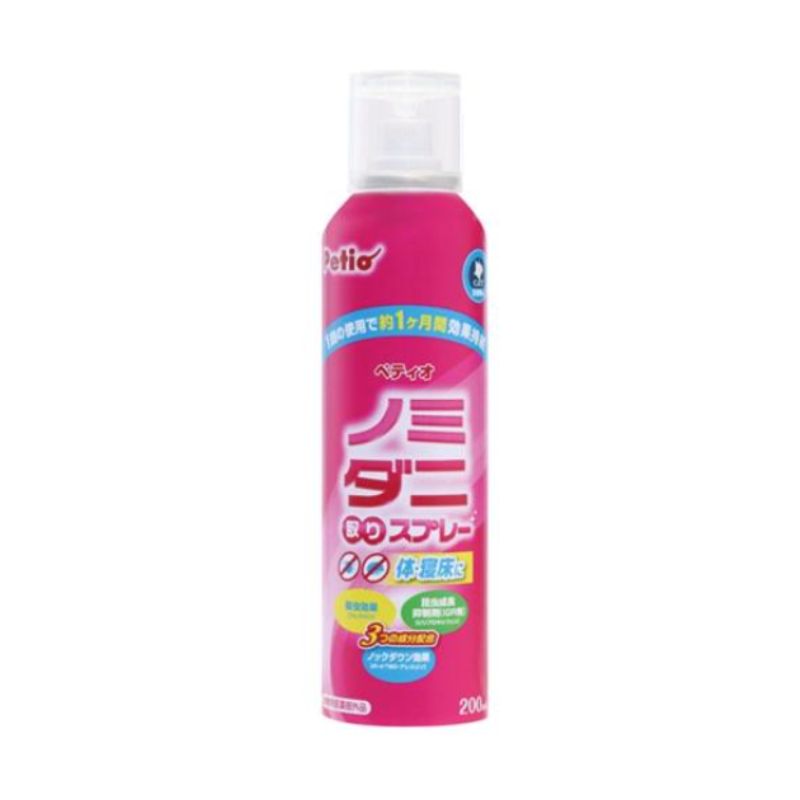 ペティオ NEW ノミ ダニ取りスプレー 猫用 200ml×6本セット ペティオ 防虫 虫除け 虫よけ ノミ ダニ スプレー 虫取りスプレー 殺虫 防虫スプレー 猫 業務用 多頭飼い まとめ買い