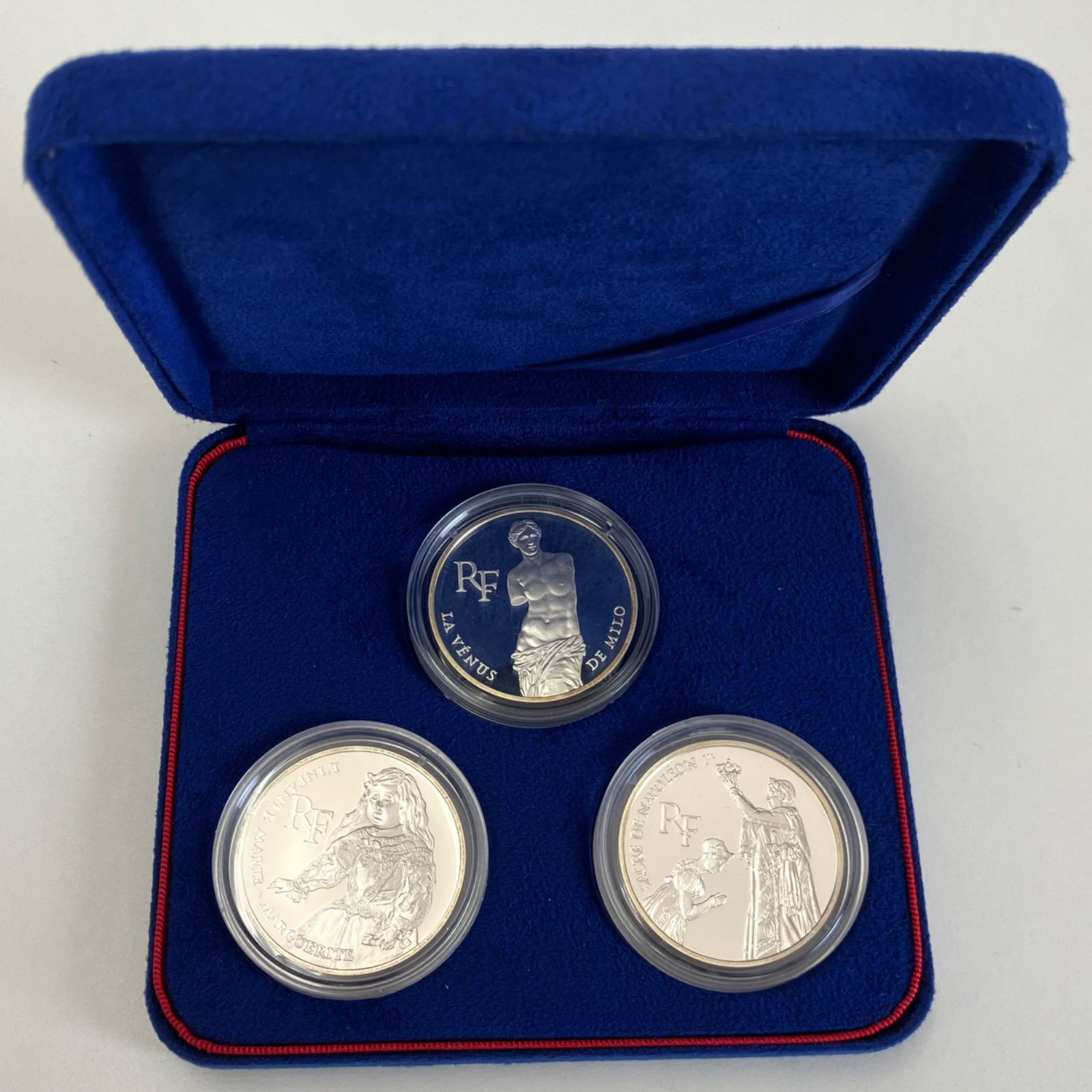 モネ・ド・パリ 銀貨 3枚 セットSV900 ルーブル美術館分類銀貨