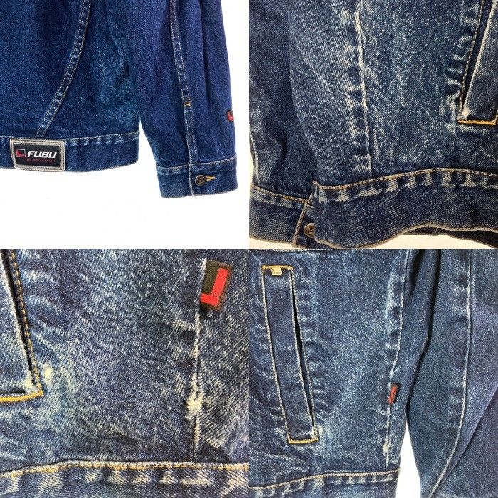 ☆FUBU フブ デニムカバーオール インディゴ sizeXXL - メルカリ
