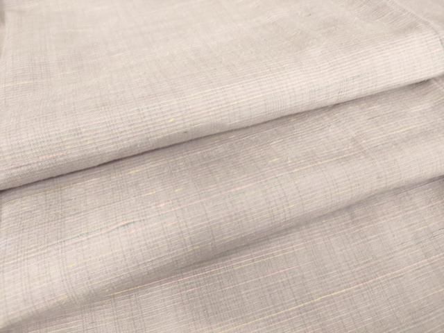 平和屋着物▽紅花紬 米沢 単衣 霞文 やまと誂製 正絹 逸品 DAAS0459az