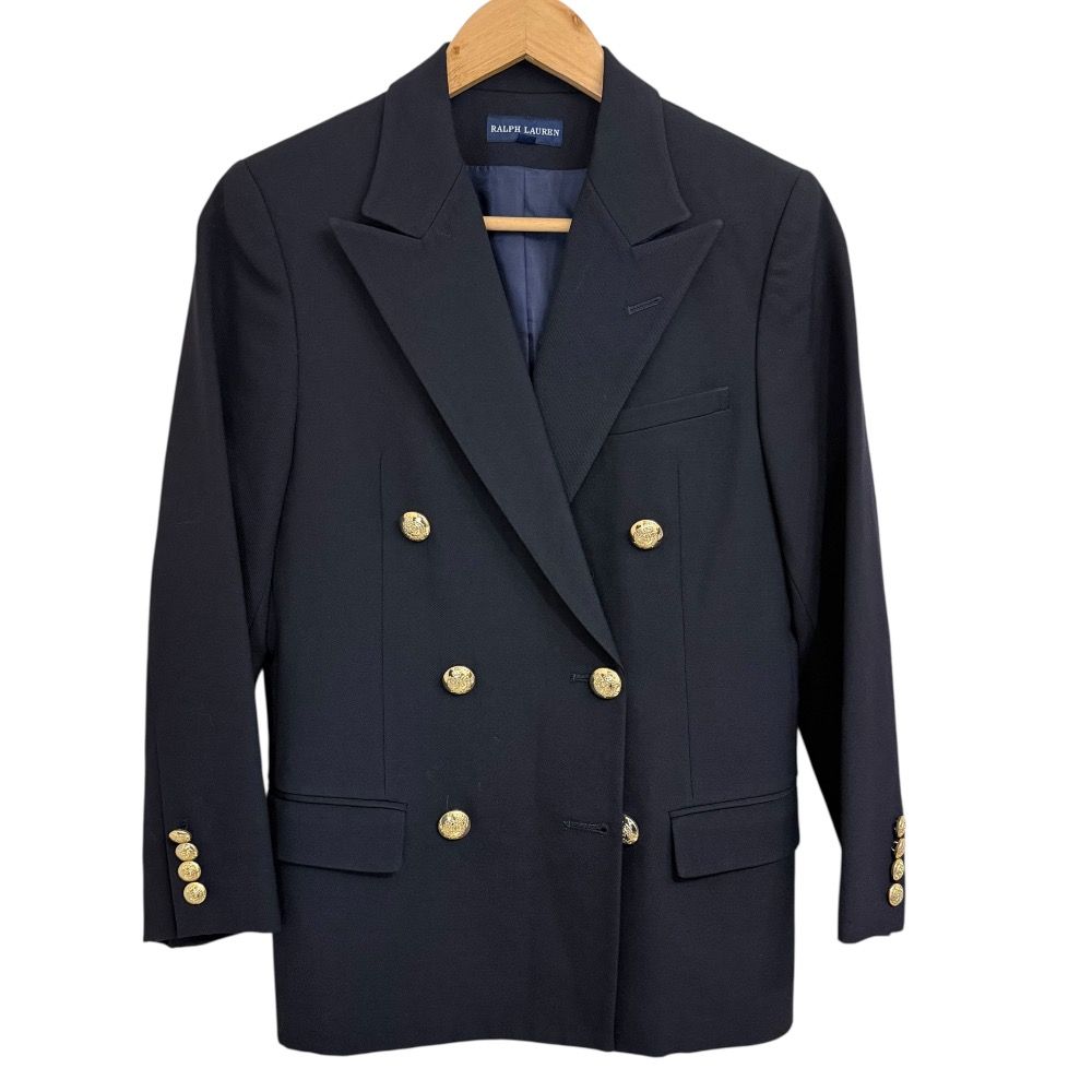 Ralph Lauren ラルフローレン ジャケット ブレザー 紺ブレ プリーツスカート スーツ セットアップ キッズ 150 160 ネイビー キッズ 古着 WWW_NOITHATQUANGTHANH_NET