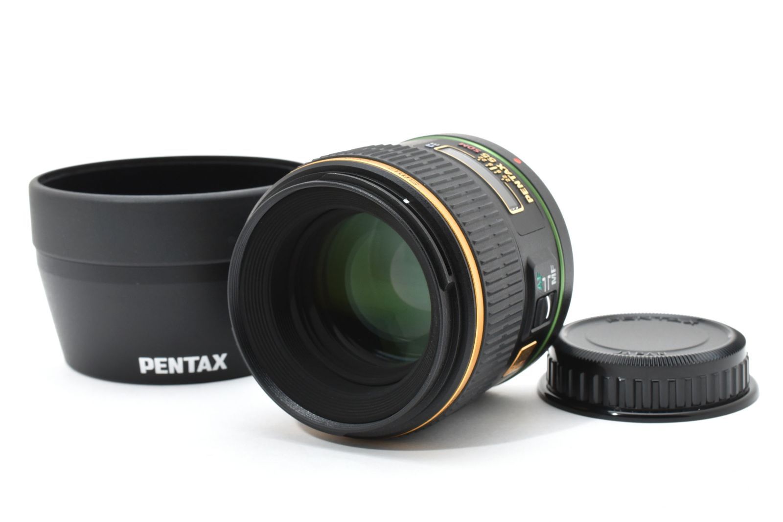 訳あり外観 上 ペンタックス SMC PENTAX-DA 55mm F1.4 SDM レンズキャップ付き 動作品 12P52A510026